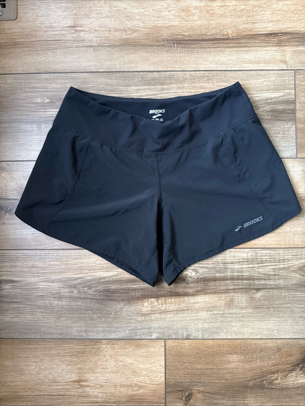 Brooks Black Women's Running Shorts with Stretch Waistband